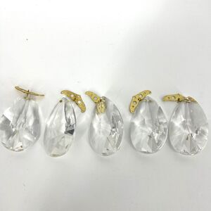 Vintage Authentic Czech Crystal Teardrop Prism + Octagon Chandelier Replacement